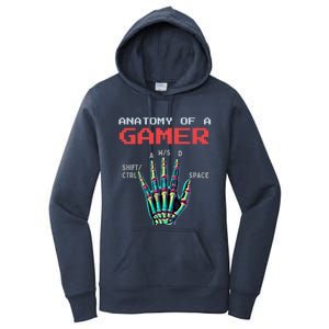 Anatomy Of A Gamer Gaming Gamer Video Games Gift Women's Pullover Hoodie