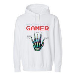 Anatomy Of A Gamer Gaming Gamer Video Games Gift Garment-Dyed Fleece Hoodie