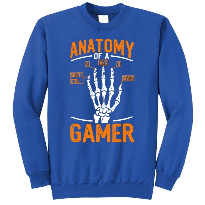 Anatomy Of A Gamer Funny Pc Gamer And Gaming Ns Gift Tall Sweatshirt