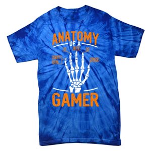 Anatomy Of A Gamer Funny Pc Gamer And Gaming Ns Gift Tie-Dye T-Shirt