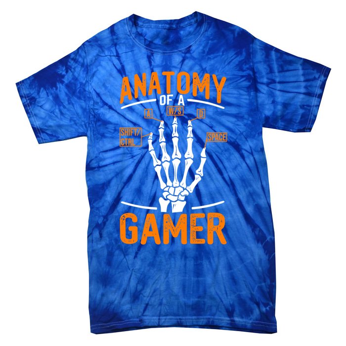 Anatomy Of A Gamer Funny Pc Gamer And Gaming Ns Gift Tie-Dye T-Shirt