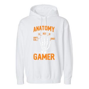 Anatomy Of A Gamer Funny Pc Gamer And Gaming Ns Gift Garment-Dyed Fleece Hoodie