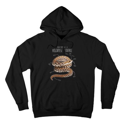 Anatomy Of A Hognose Snake Funny Pet Reptile Animal Lover Hoodie