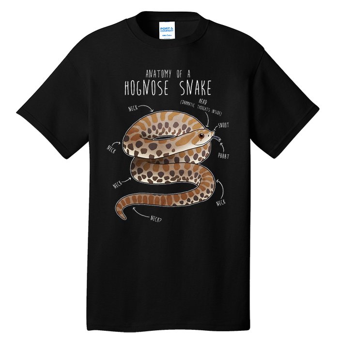 Anatomy Of A Hognose Snake Funny Pet Reptile Animal Lover Tall T-Shirt