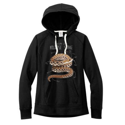 Anatomy Of A Hognose Snake Funny Pet Reptile Animal Lover Women's Fleece Hoodie