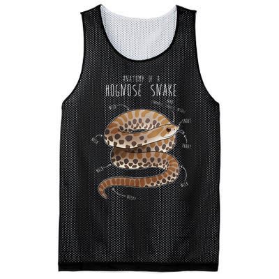 Anatomy Of A Hognose Snake Funny Pet Reptile Animal Lover Mesh Reversible Basketball Jersey Tank