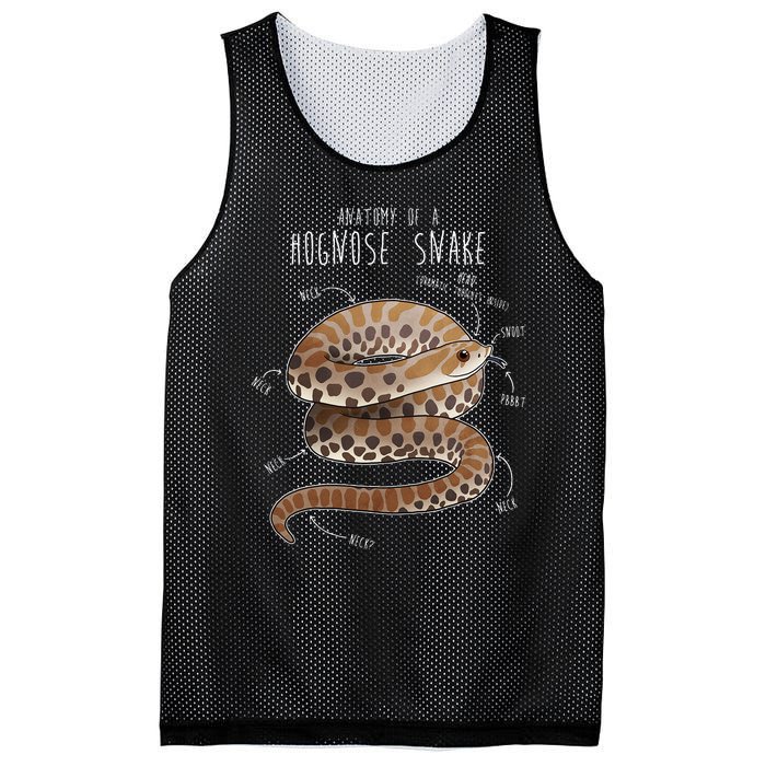 Anatomy Of A Hognose Snake Funny Pet Reptile Animal Lover Mesh Reversible Basketball Jersey Tank