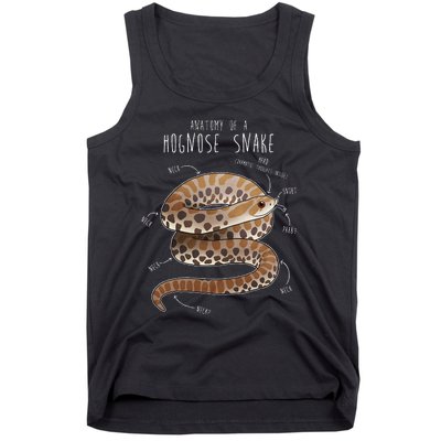 Anatomy Of A Hognose Snake Funny Pet Reptile Animal Lover Tank Top