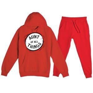 Aunt Of All Things Premium Hooded Sweatsuit Set