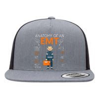 Anatomy Of An EMT Paramedic EMT EMS Health Care Flat Bill Trucker Hat