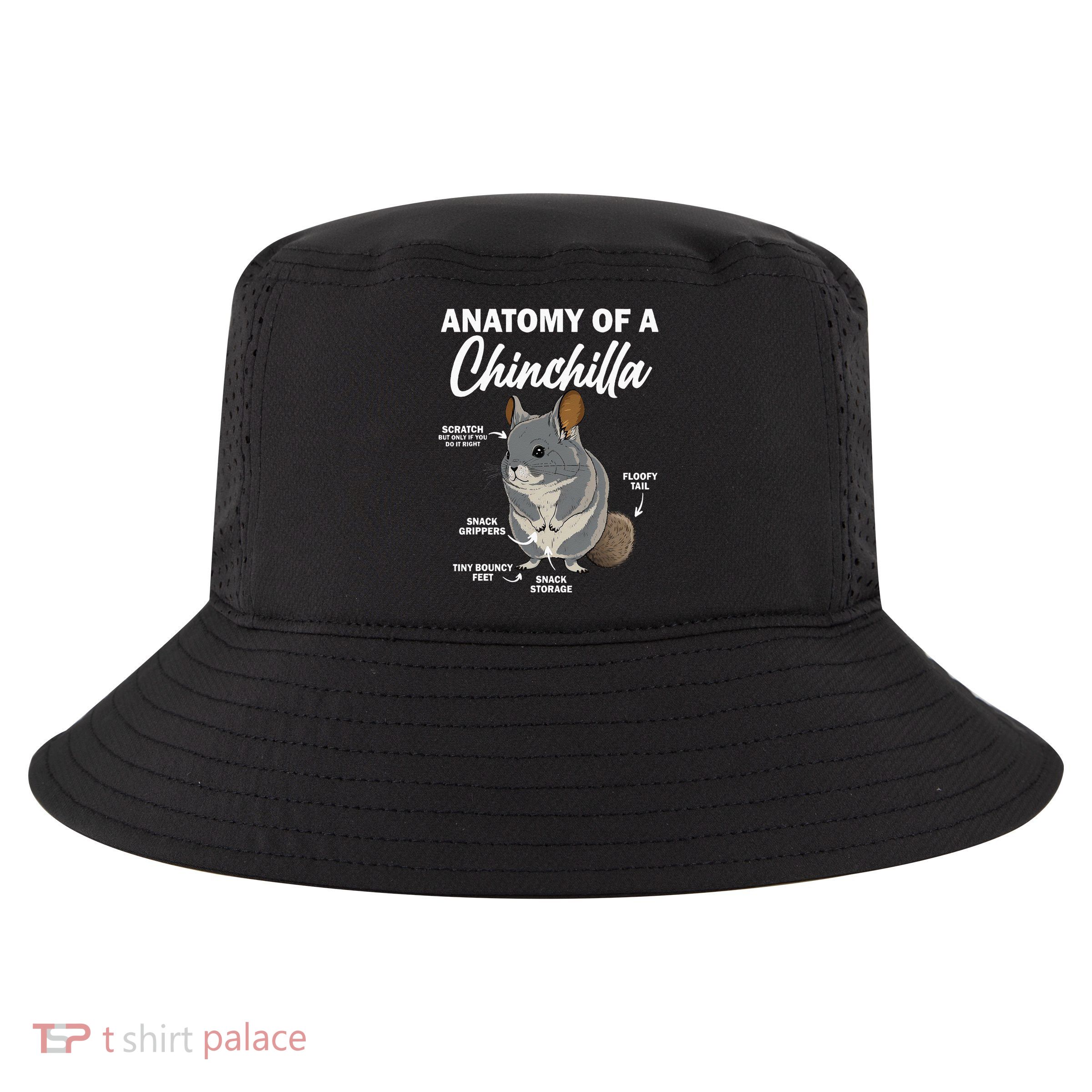 Anatomy Of A Chinchilla For Women Chinchilla Mom Funny Cool Comfort Performance Bucket Hat