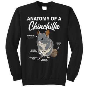 Anatomy Of A Chinchilla For Women Chinchilla Mom Funny Sweatshirt