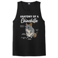 Anatomy Of A Chinchilla For Women Chinchilla Mom Funny PosiCharge Competitor Tank