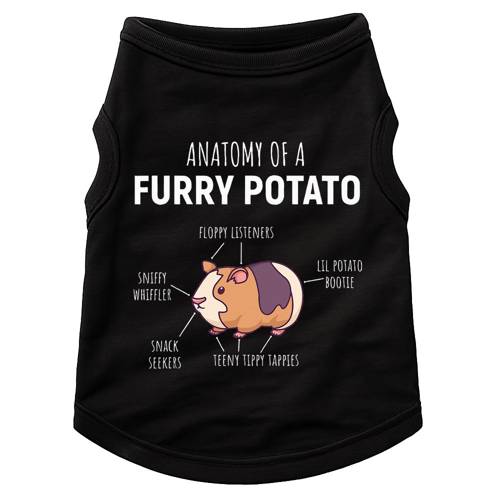 Anatomy Of A Furry Potato Guinea Pig Lover Doggie Tank