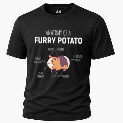 Anatomy Of A Furry Potato Guinea Pig Lover Performance Shirt