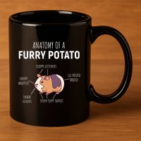 Anatomy Of A Furry Potato Guinea Pig Lover 11oz C Handle Ceramic Mug