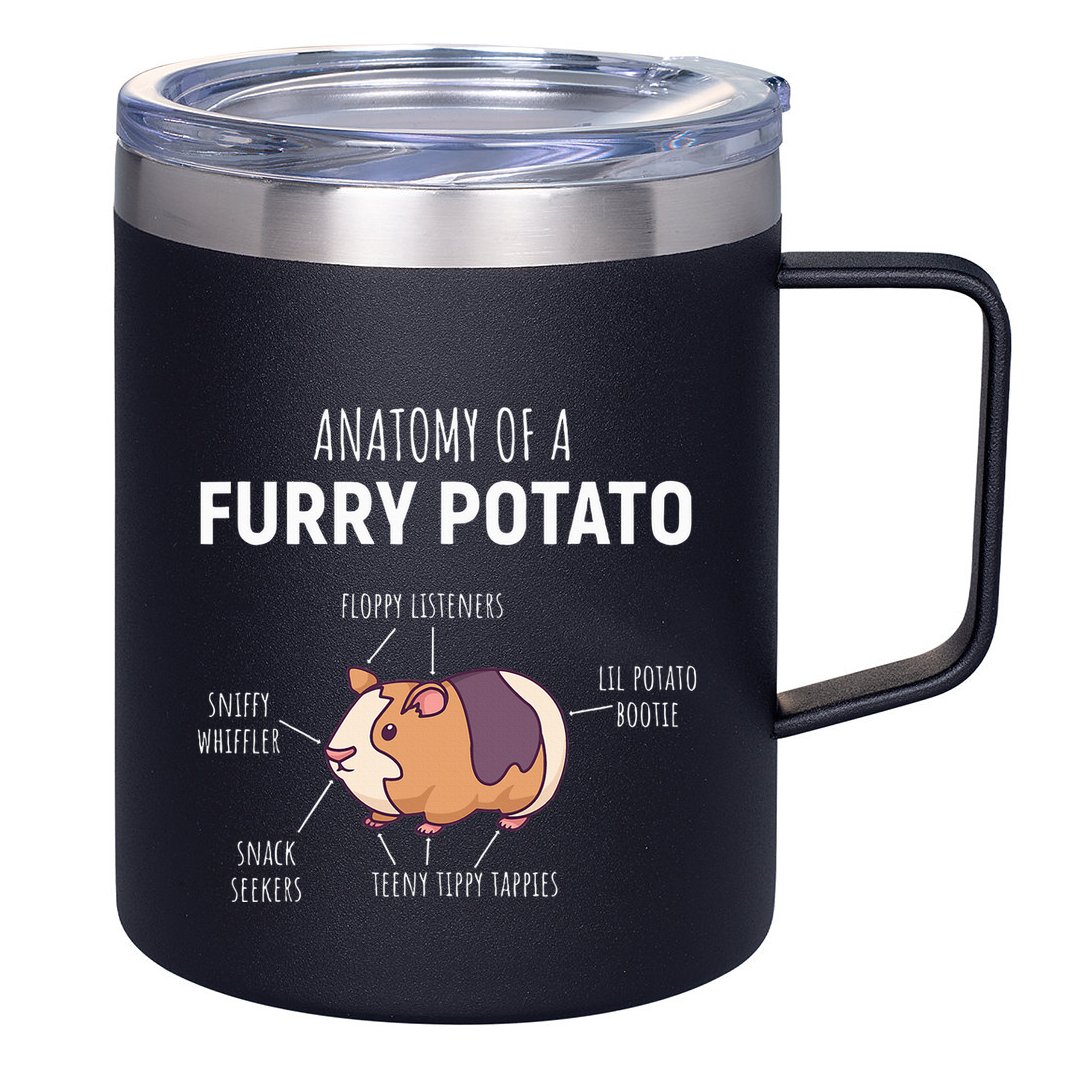 Anatomy Of A Furry Potato Guinea Pig Lover 12oz Stainless Steel Coffee Mug