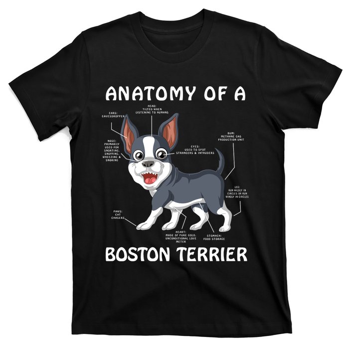 Anatomy Of A Boston Terrier T-Shirt