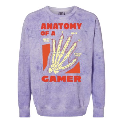 Anatomy Of A Gamer Halloween Colorblast Crewneck Sweatshirt