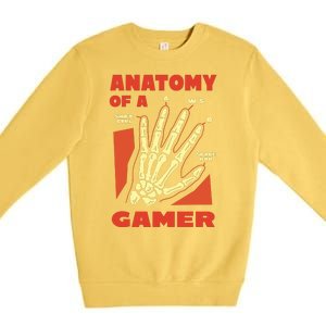 Anatomy Of A Gamer Halloween Premium Crewneck Sweatshirt