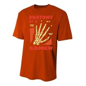 Anatomy Of A Gamer Halloween Performance Sprint T-Shirt