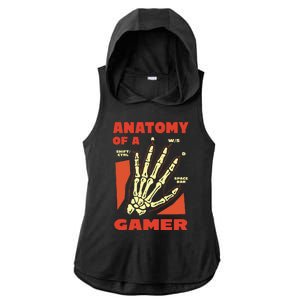 Anatomy Of A Gamer Halloween Ladies PosiCharge Tri-Blend Wicking Draft Hoodie Tank