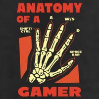 Anatomy Of A Gamer Halloween 7 Panel Mesh Trucker Snapback Hat