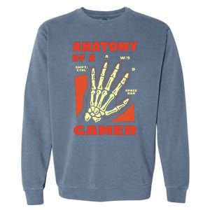 Anatomy Of A Gamer Halloween Garment-Dyed Sweatshirt