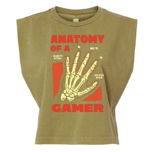 Anatomy Of A Gamer Halloween Garment-Dyed Women's Muscle Tee