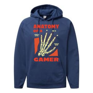 Anatomy Of A Gamer Halloween Performance Fleece Hoodie