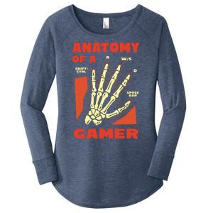 Anatomy Of A Gamer Halloween Women's Perfect Tri Tunic Long Sleeve Shirt