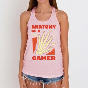 Anatomy Of A Gamer Halloween Women's Knotted Racerback Tank