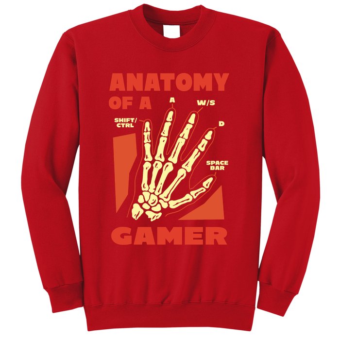 Anatomy Of A Gamer Halloween Sweatshirt