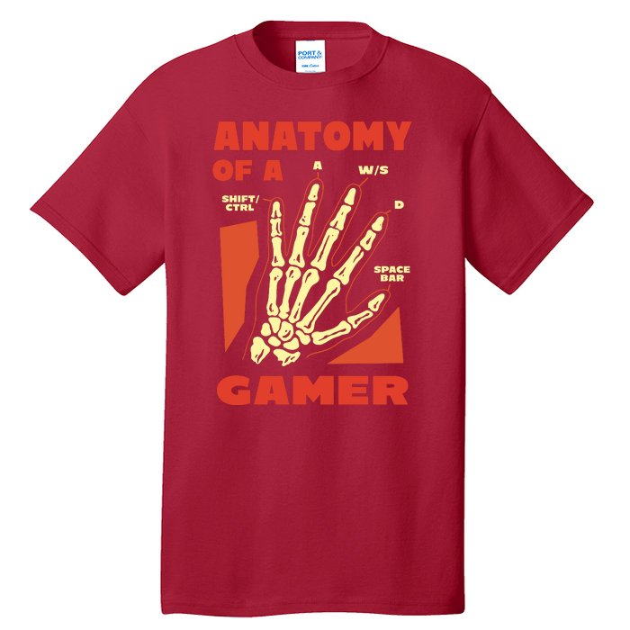 Anatomy Of A Gamer Halloween Tall T-Shirt