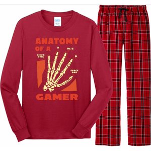 Anatomy Of A Gamer Halloween Long Sleeve Pajama Set