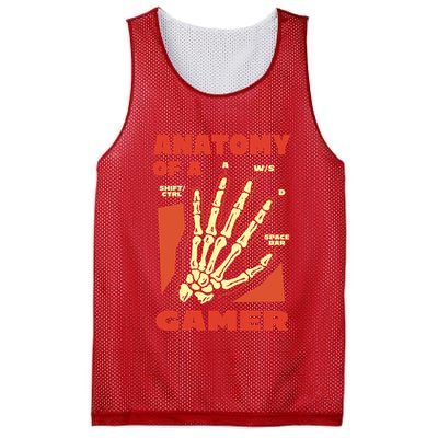 Anatomy Of A Gamer Halloween Mesh Reversible Basketball Jersey Tank