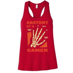 Anatomy Of A Gamer Halloween Women's Racerback Tank