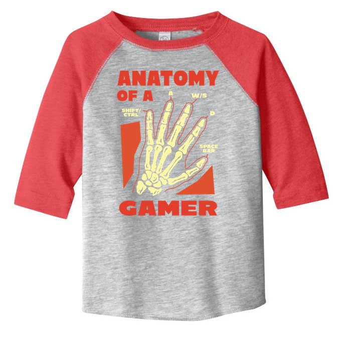 Anatomy Of A Gamer Halloween Toddler Fine Jersey T-Shirt