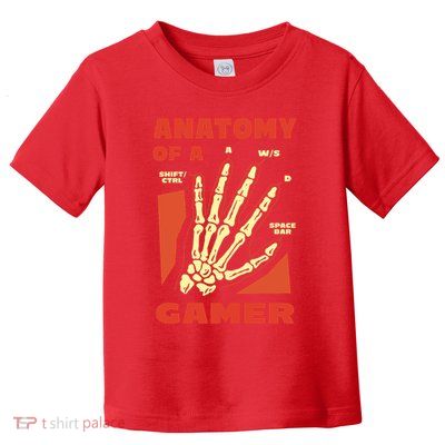 Anatomy Of A Gamer Halloween Toddler T-Shirt