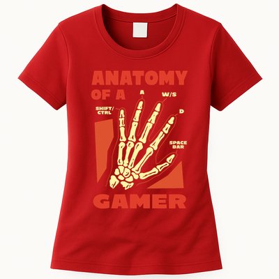Anatomy Of A Gamer Halloween Womens T-Shirt