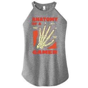 Anatomy Of A Gamer Halloween Women’s Perfect Tri Rocker Tank