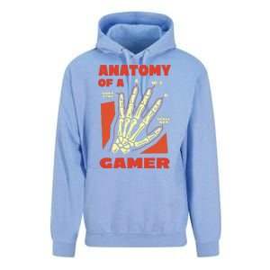 Anatomy Of A Gamer Halloween Unisex Surf Hoodie