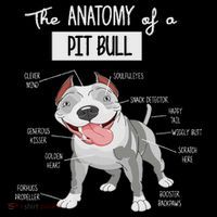 Anatomy Of A Pitbull Dog Lover Flat Bill Trucker Hat