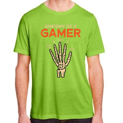 Anatomy Of A Gamer Skeleton Hand Funny Adult ChromaSoft Performance T-Shirt