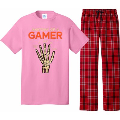 Anatomy Of A Gamer Skeleton Hand Funny Pajama Set