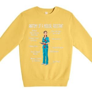 Anatomy Of A Medical Assistant Premium Crewneck Sweatshirt