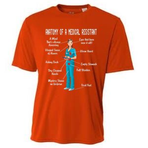 Anatomy Of A Medical Assistant Cooling Performance Crew T-Shirt