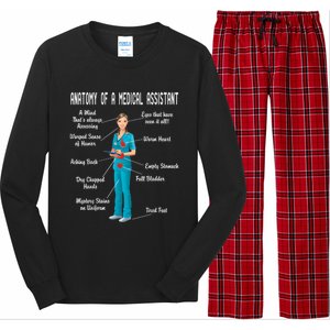 Anatomy Of A Medical Assistant Long Sleeve Pajama Set