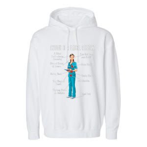 Anatomy Of A Medical Assistant Garment-Dyed Fleece Hoodie