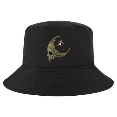 Astronaut On A Skull Planet In Outer Space Astronomy Space Cool Comfort Performance Bucket Hat